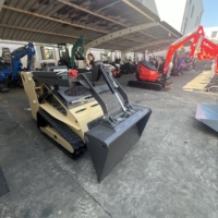 Mini-chargeuse sur chenilles d'occasion Rongyixin 500 kg, godet 1050x730x730 mm, moteur de marque réputée Eaton, pompe hydraulique, boîte de vitesses, garantie 2 ans