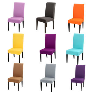 Housse de chaise extensible de qualité supérieure en couleur rouge vin, adaptée aux chaises de salle à manger - Product Image 6