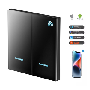 2025 Neuestes Alexa Apple-Smart-Switch-Homekit-Gerät Us Eu Smart Wall Switch und <span class=keywords><strong>Soker</strong></span> Tuya Smart Switch 8 Gang 4 Gang 4 Scence - Product Image 4
