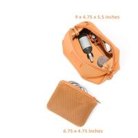 Maßgefertigte Bunte Neopren-Reißverschluss Mode Unisex Mini Reise-Kosmetiktasche Wasserdichte Tragbare Kosmetiktasche