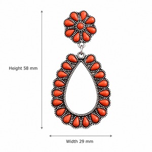 Orecchini pendenti retrò esagerati in stile bohémien per donna, adatti per occasioni di festa e per tutti i giorni - Product Image 5