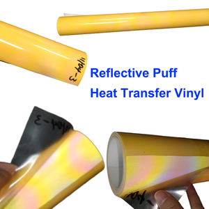Trong suốt Vinyl 3D Puff T-Shirt phản chiếu in nhiệt Báo Chí thiết kế cho quần áo quần áo chuyển giấy & phim - Product Image 4