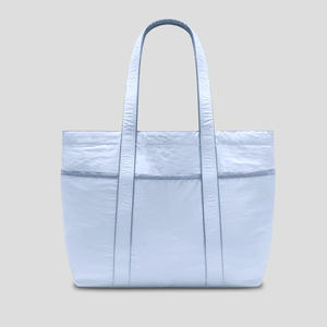 Bolsa de Compras Impermeable para Mujer, de Nailon, con Múltiples Bolsillos, Cierre Abierto, Diseño de Caramelos, Bordado de Poliéster, para Uso Diario - Product Image 1