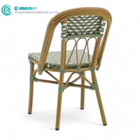 Direct de l'usine Meubles de salle à manger d'extérieur élégants Chaise de salle à manger à cadre en aluminium avec patio en rotin PE Ensemble de salle à manger pour hôtel restaurant