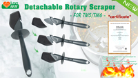 Tige d'agitateur de spatule de grattoir de cuisson en silicone pour Bimby Vorwerk Thermomix TM6 TM5/31 accessoire de pièces de mélangeur de robot culinaire