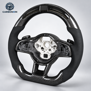 Volante Deportivo de Cuero y Fibra de Carbono Forjado Personalizado para VW Passat CC Golf 7 R Line Mk7 GTI Audi A3 - Product Image 3