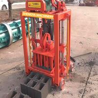 Machine à fabriquer des blocs de béton Shengya Mobile QMY2-45 avec moteur, pour la production de blocs creux et de pavés, idéale pour les petites entreprises
