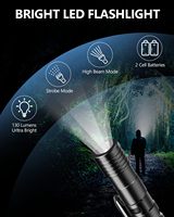 Stylo tactique de survie portable 16-en-1 en aluminium, outils multiples, cadeau EDC cool pour hommes, papas, maris, copains, Noël, anniversaires