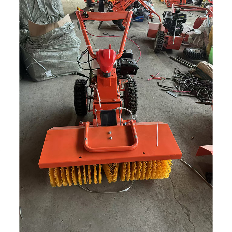 Hand pushed Roller Brush Snow Blower