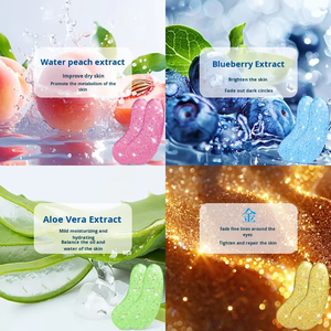 Parches de Silicona Hidratantes con Oro Herbal y Brillo, Colágeno y <span class=keywords><strong>Aloe</strong></span> <span class=keywords><strong>Vera</strong></span>, Reducen las Líneas Finas, Alivian la Fatiga, Cuidado de la Piel del Contorno de Ojos - Product Image 3
