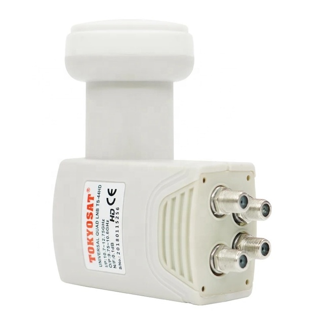 TS-44HD TOKYOSAT Low Noise Universal Lnb Ku Band Quad Lnbf c Band Lnb