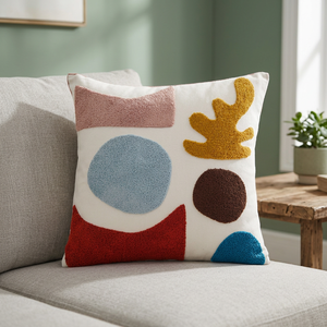 Amity Wholesale Luxury Eco-Friendly Colored Embroidered Square Pillowcases <b>Sofa</b> Cushion Covers Customizable for Home & Hotel Use - Product Image 3