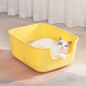 Toalete Integrado para Gatos em Estilo Aberto Extra Grande, à Prova de Respingo e Semi-Fechado - Product Image 2
