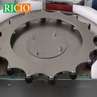 Étiqueteuse rotative à roue étoilée pour bouteilles rondes, capteur de positionnement automatique, étiqueteuse sensible à la pression, fournisseur vérifié RICIO