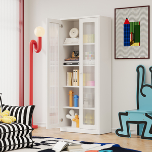 Estantería de Acero Estrecha con Puertas de Vidrio para Espacios Pequeños o Almacenamiento en Pasillos - Product Image 3