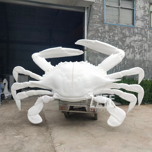 Décoration extérieure, animal marin, fibre de verre, sculpture géante de <span class=keywords><strong>crabe</strong></span> royal, restaurant, vitrine - Product Image 5