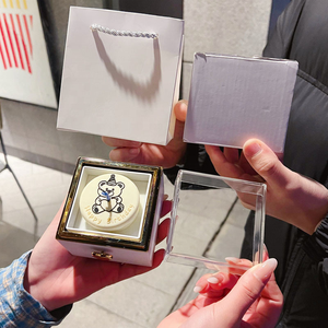 2025 nóng bán phong cách mới giáng sinh ngày Valentine món quà bất ngờ Gấu bông nến bánh vòng Vòng cổ hộp - Product Image 5