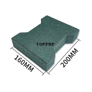 Baldosa de Goma Antideslizante de Alta Densidad para Establos de Caballos, Tipo Hueso de Perro - Product Image 2