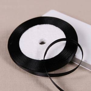 Ruban en satin de polyester uni de 0,6 cm de large et 25 yards pour cadeaux de fête et scrapbooking – Vente en gros - Product Image 4