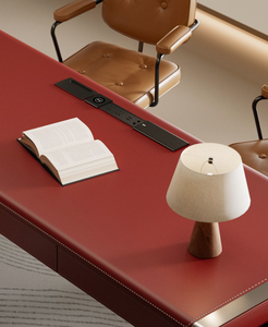 Bureau en bois massif avec <span class=keywords><strong>table</strong></span> à thé et armoire latérale intégrées haut <span class=keywords><strong>de</strong></span> gamme - Product Image 6