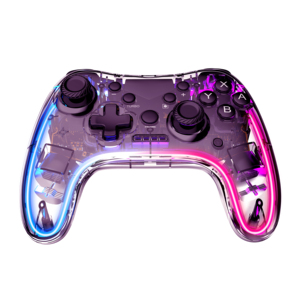   Controlador de Juegos para <span class=keywords><strong>Switch</strong></span>, Móvil y PC, Ajuste de Velocidad Turbo, RGB Neón, Inalámbrico - Product Image 4
