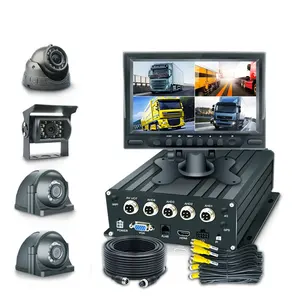 Bus Truck Vehicle 4CH HDD Mobile DVR 1080P MDVR Digital Car Video Recorder CCTV Security Camera Monitoring System