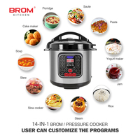 Cuisinière électrique à pression multifonctionnelle à affichage numérique LED 1000W pour usage familial, fabrication directe d'usine, modes de cuisson multiples, sûre