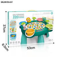 Jeu de table de pêche pour 4 joueurs, machine de pêche électrique avec poissons en plastique