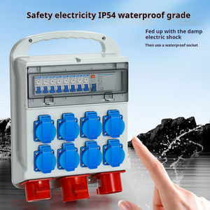 Prise électrique étanche industrielle IP54 G0216 Allemagne conception étanche standard pour la construction et les usines - Product Image 3