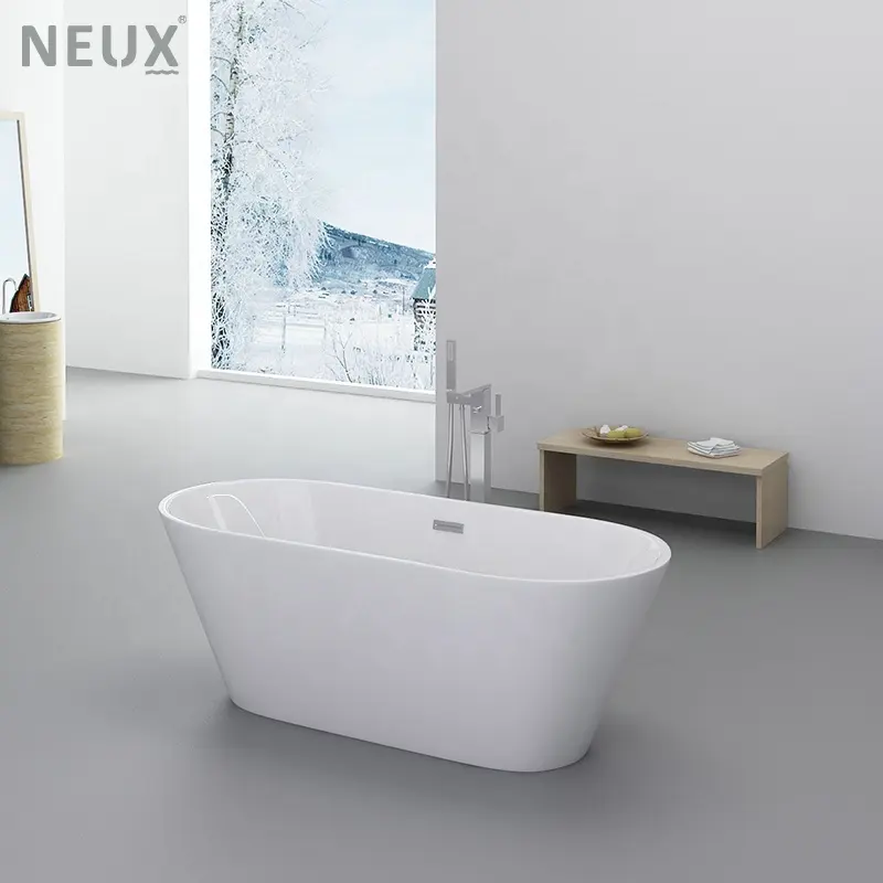 Wholesale Europe Modern Bathroom Solid Surface Acrylic Free Standing Bathtub