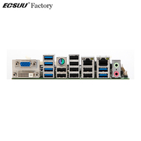 Prosesor ECSUU Intel LGA1150 Baru DDR3 16GB 14USB SATA Mini-ITX Motherboard Industri Tertanam Otomasi/Kios/Bar/Gudang
