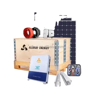 价格优惠的并网太阳能系统太阳能电池板/一体逆变器混合供应商高效太阳能系统