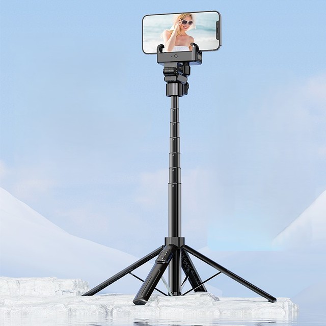 Intelligent AI Tracking for Bluetooth Remote Control Selfie Stick Gesture Control Sturdy Reliable Alloy Material Face