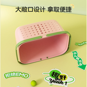 Bathroom Portable <b>Bath</b> Basket Plastic <b>Storage</b> Basket With Handles For Shower Shampoo Outdoor Use - Product Image 4