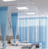 Rail de rideau médical hospitalier haut de gamme rails et accessoires de poteaux de rideau de qualité supérieure