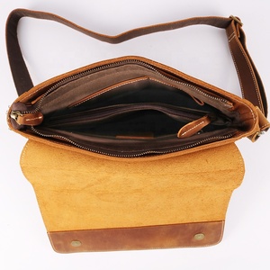 Túi đeo chéo đựng laptop da thật cao cấp CHANGRONG dành cho nam, phong cách thời trang cổ điển - Product Image 4