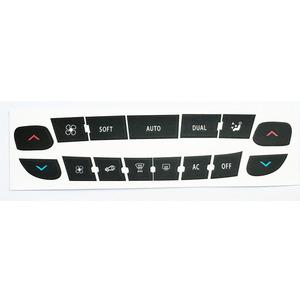 Autocollants pour boutons du panneau de commande de climatiseur, pour Renault Megane Master Scenic, adhésif en PVC noir, impression numérique personnalisée - Product Image 5