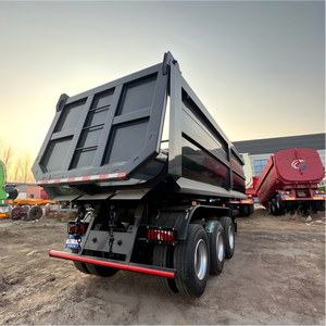 Semirremolques de volteo trasero de 4 ejes y 80 toneladas diseñados para el transporte de arena - Product Image 1