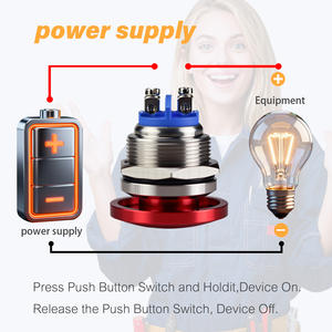 Interrupteur à bouton-poussoir en forme de champignon, grande surface de contact, bouton-poussoir pour une réponse rapide - Product Image 3