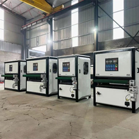 Machine de polissage et de débavurage entièrement automatique pour barres plates métalliques, 400 mm, 600 mm, 800 mm, moteur 4 kW