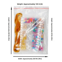 Ensemble de 278 perles décoratives en métal pour tresses africaines, pendentifs, pinces à cheveux électroplaquées, accessoires pour dreadlocks