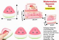 Blocs de construction en argile TPR en forme de pastèque croustillante, jouet anti-stress souple pour filles et garçons, cadeau artisanal en forme de boule, doux