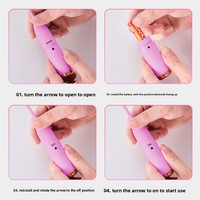 Doppelköpfiger G-Punkt-Vibrator Klitorale Stimulation Vibrierender Starker Motor Massagestab Austauschbare Köpfe Sexspielzeug für Frauen