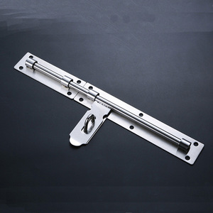 Stainless Steel Door Bolt 8-16 Inch F Type <b>Pin</b> Surface Mounted Latch For Iron Wooden Doors - Product Image 2