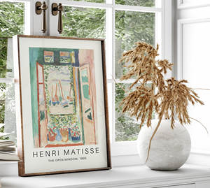 SQ vente en gros conception personnalisée affiche art <span class=keywords><strong>Matisse</strong></span> décoration murale impressions sur toile abstraites modernes peinture encadrée - Product Image 3