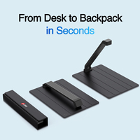 Scanner de documents portable Joyusing 16MP, scanner de caméra USB A4, OCR ABBYY, amélioration IA pour les créateurs de contenu de bureau