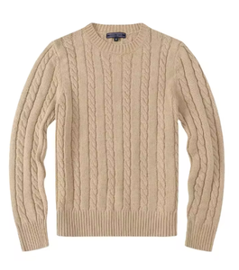 Maglione Pullover da Uomo di Lusso in Lana Morbida Lavorata a Maglia, Personalizzato all'Ingrosso con Logo Ricamato di Alta Qualità - Product Image 1