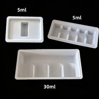 Plateau alvéolé en PVC de haute qualité pour flacons lyophilisés de 5 ml et 30 ml, insert intérieur en plastique pour emballage, vente en gros OEM pour flacons en verre