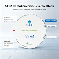 Bloc de zircone multicouche super translucide électrique ST-M pour CAD/CAM, céramique dentaire naturelle, couronne, pont, implant, haute résistance, CE