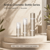 Flacon Airless Beauté Pure Vente en Gros Distributeur de Lotion Visage Peaux Sensibles Emballage Stérile Entièrement en PP Sûr